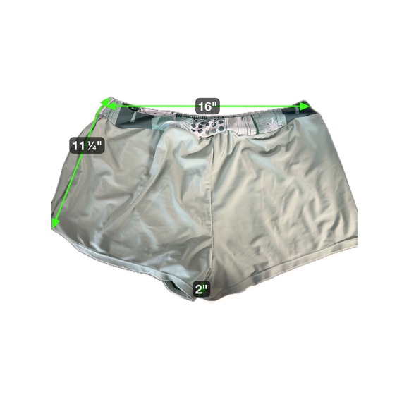 Womens Tropical 2 piece Palm Tree Tankini Swim Green Beach Resort LARGE - Picture 8 of 8